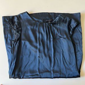 Navy Blue Banana Republic Silk Dress